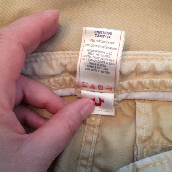 True religion button fly size 32 work khaki pant - Picture 4 of 8